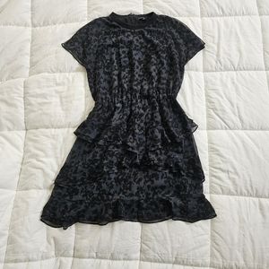 Madewell Tiered Ruffle Animal Print Dress